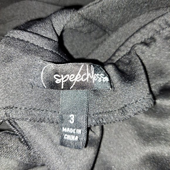 Speechless Black,White &Gray Beaded Strappy Back Fit and Flare Dress Size 3 - Picture 8 of 9